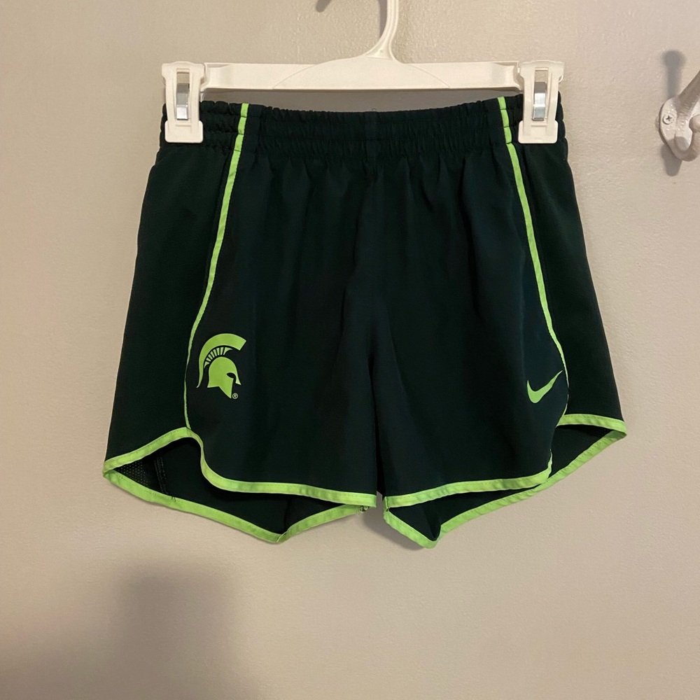 Women's Nike Green Michigan State Spartans Shorts